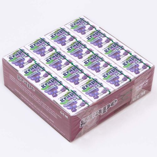 Caixa de Chicletes Sabor Uva com 48 unidades - Marukawa