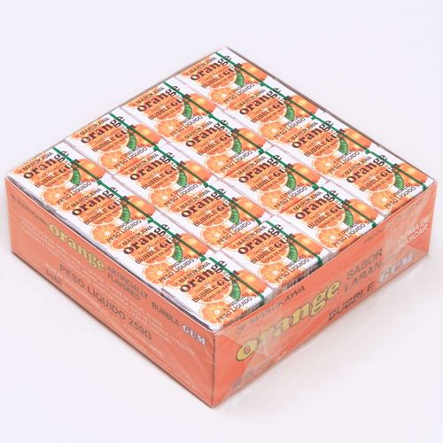 Caixa de Chicletes Sabor Laranja com 48 unidades - Marukawa