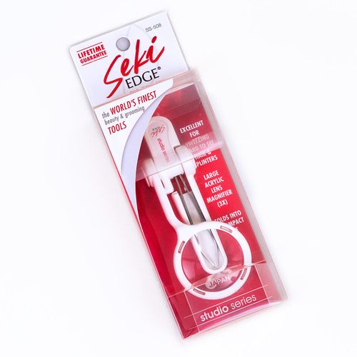 Pinça Inox com Lupa 11cm - Green Bell