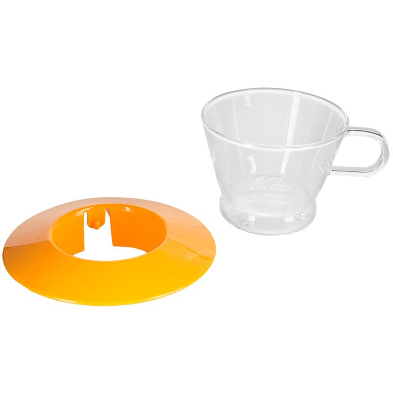 porta-filtro-de-cafe-glass-dripper-amarelo-155-Kalita-desmontado