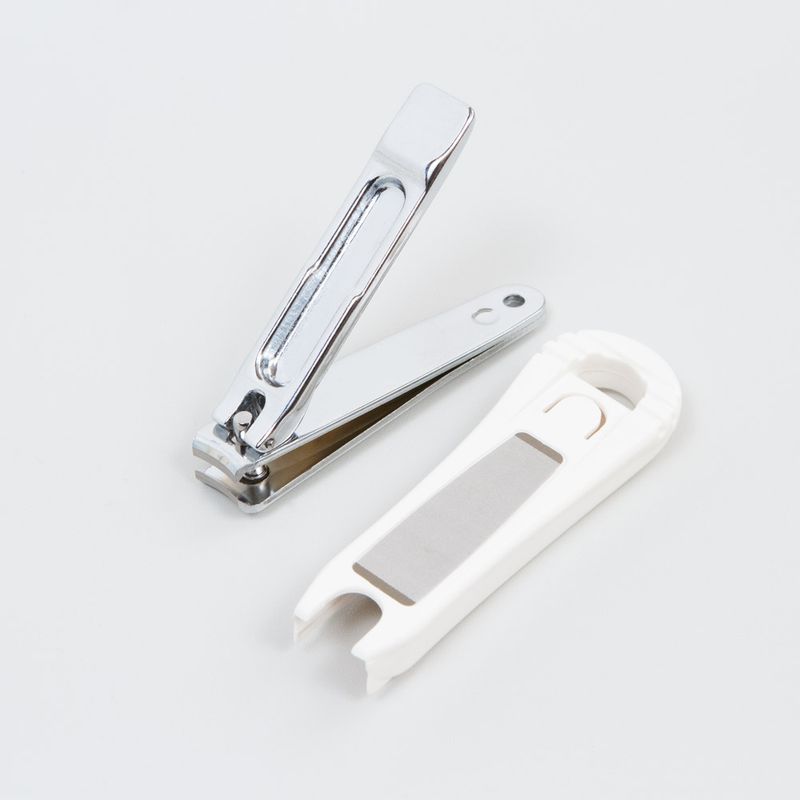 cortador-inox-de-unha-com-coletor-9cm-Green-Bell-aberto