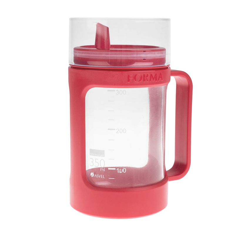 molheira-de-vidro-com-protecao-e-tampa-plastica-vermelho-350mL-Asvel-perfil