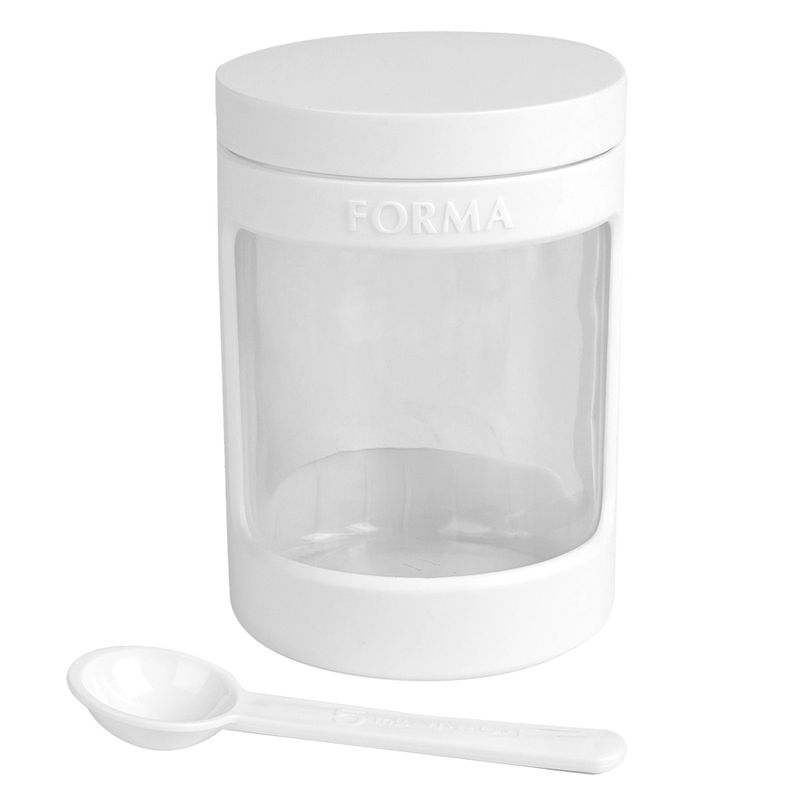 pote-de-vidro-com-protecao-e-tampa-plastica-branco-470mL-Asvel-com-colher