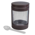 pote-de-vidro-com-protecao-e-tampa-plastica-marrom-470mL-Asvel-com-colher