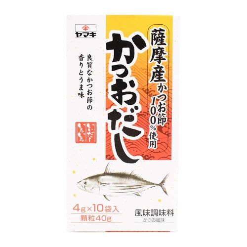 Tempero Base para Caldo sabor Peixe Bonito Katsuo Dashi 10x4g - Yamaki