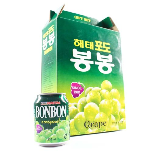 Suco Coreano de Uva Verde com Pedaços Bon Bon - Haitai