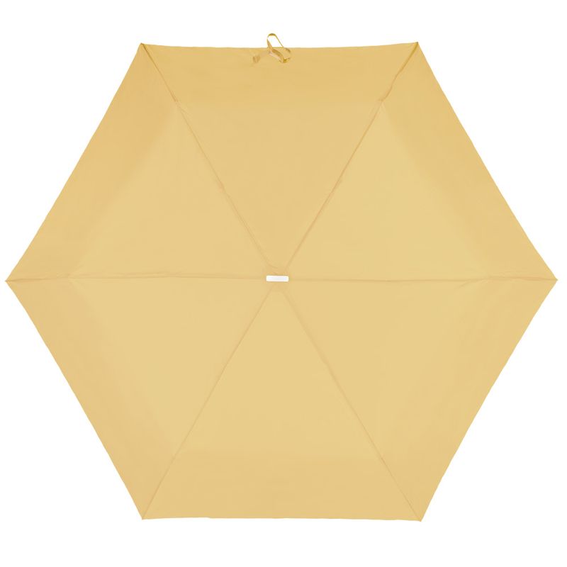 guarda-chuva-compacto-amarelo-acinzentado-pokeflat-colorful-55cm-Water-Front-aberto-de-cima