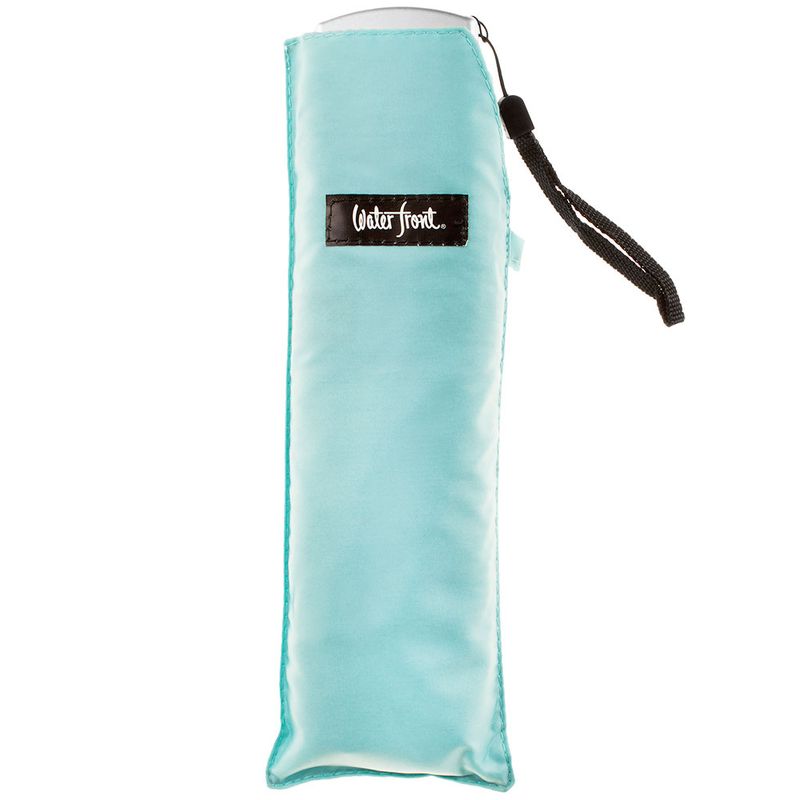 guarda-chuva-compacto-azul-claro-pokeflat-colorful-50cm-Water-Front-fechado-na-capinha