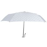 guarda-chuva-compacto-bolinhas-cinza-claro-pokeflat-50cm-Water-Front-aberto-de-frente
