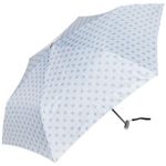guarda-chuva-compacto-bolinhas-cinza-claro-pokeflat-50cm-Water-Front-aberto-na-diagonal