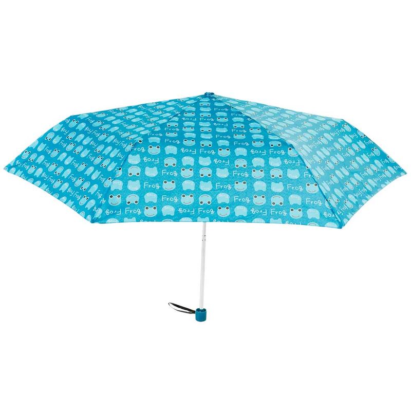 guarda-chuva-kids-compacto-azul-sapos-mitsuori-50cm-Water-Front-aberto-de-frente