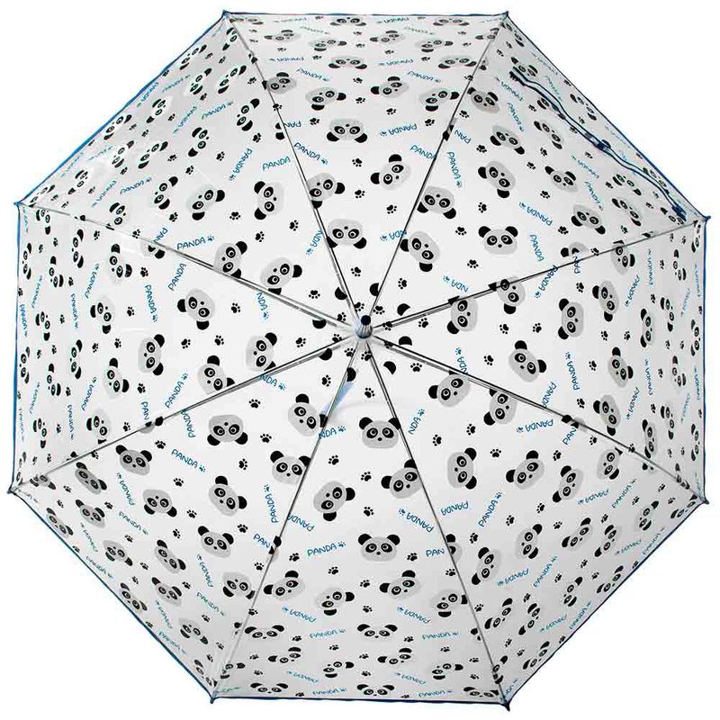 guarda-chuva-transparente-azul-pandas-58cm-Water-Front-aberto-de-cima